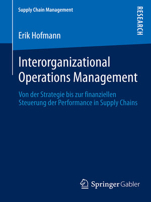 cover image of Interorganizational Operations Management